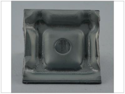 Klemmplatte 50x50x3mm geprägt