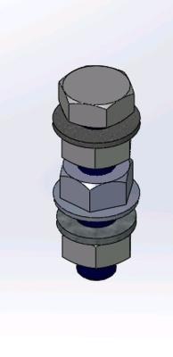 Türflügel Aufhängebolzen L=90