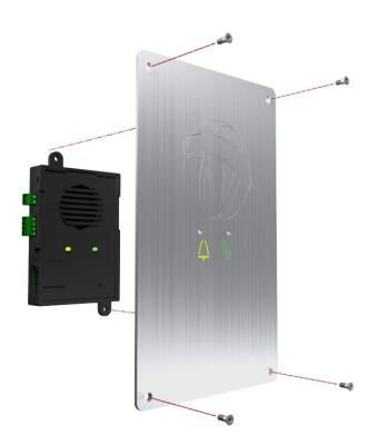 S-BOX mit eingebauter Frontplatte