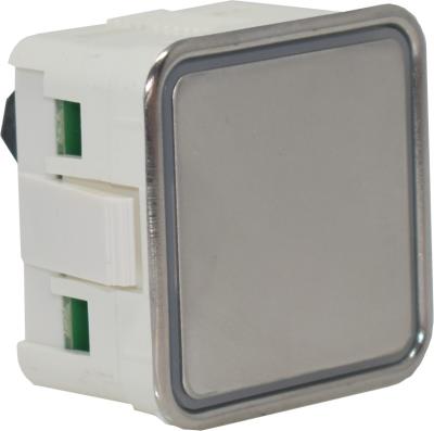 MT42, Gehäuserand V2A poliert,Tasterplatte V2A perlmattiert, Anschluss IX Schraubklemme, 1 Schließer, LED 30V - rot