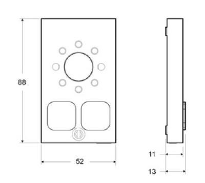 SafeLine MX3+ Hinterbau mit Piktogrammlinsen