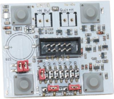 Drückerplatine DR2D kompl. bestückt LED rot