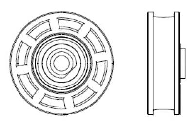 Türlaufrolle PFR-94, Ø56mm