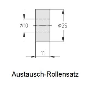 DT Rollensatz (3 Stück Ersatzrollen)