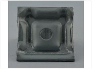 Klemmplatte 50x50x3mm geprägt
