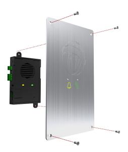 S-BOX mit eingebauter Frontplatte
