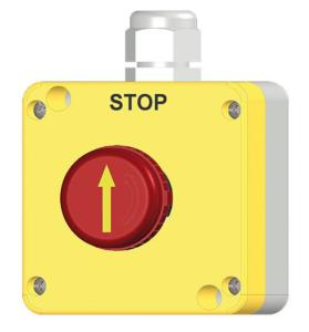 Stop Schalter, IP54 mit Schaltstellungsanzeige 1Ö