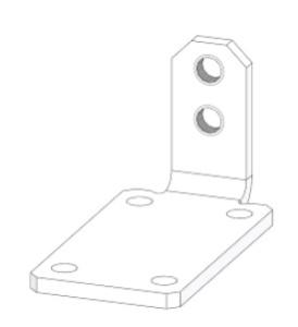 BZGH1, Anbauwinkel für Bowdenzug mit Stellschraube