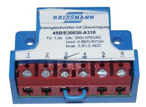 Bremsgleichrichter mit Übererregung 45B/E30030-A310