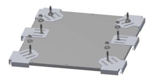 Flatlight Panel Befestigung für FL-Panel bis 440x440mm