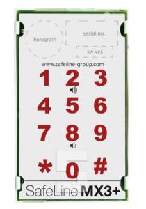 SafeLine MX3+ Hinterbau mit Piktogrammlinsen