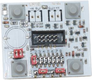 Drückerplatine DR2D kompl. bestückt LED rot