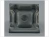 Klemmplatte 50x50x3mm geprägt
