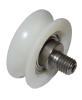 Gegendruckrolle mit rundem Profil, PA6 ø44/37/M10 x 16 mm 1 x Lager 6000 ZZ C2, Achse exz. M10 AG