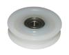 Türlaufrolle PA6 ø70/60/10 x 17/10,3 mm 1 x Lager 6200 ZZ, Sicherungsring