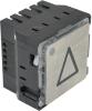 MT56 M, LED gelb 30V, Kappe mit Tastplatte V2A perlmattiert