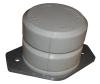 Aufsetzpuffer E12 Typ A, ø 140 x 110 mm, mit ovaler Aluminiumplatte, Baugleich Thyssen