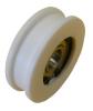 Türlaufrolle PA6G ø55/50/12 x 17,5 mm 1 x Lager 6201 ZZ, Sicherungsring