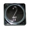 B50 Q XL VIII Symbol "2", geprägt, Braille, Tastplartte V2A black, LED 12-30V - rot