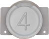 Tasterplatte SIGMA silber "4"