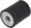 Gummipuffer Ø 20 x 25 mm, 55 Shore, beidseitig mit Innengewinde M6