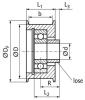 Spannrolle Umlenkrolle TS Laufflächendurchmesser 80mm, Laufflächenbreite 28mm