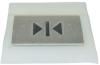 Tasterplatte 44 x 32 mm, Intarsien schwarz, Symbol: TÜR-ZU
