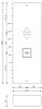Aufputzableau 110 x 310 x 42mm, V2A Korn 240, Taster Pfeil AUF/AB, Richtungsanzeige