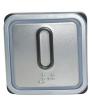 B50Q XL VIII Symbol "0", geprägt, Braille, Tastplartte matt, LED 12-30V - rot