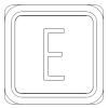 B50Q XL VIII Symbol " E ", bicolor, geprägt schwarz